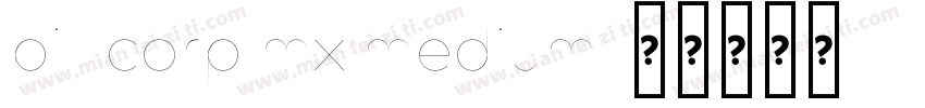 bill corp mx medium字体转换